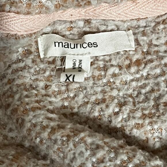 Maurice’s Light Pink Faux Fur Pullover with Rose Gold Snaps – Women’s XL EUC - Picture 3 of 7